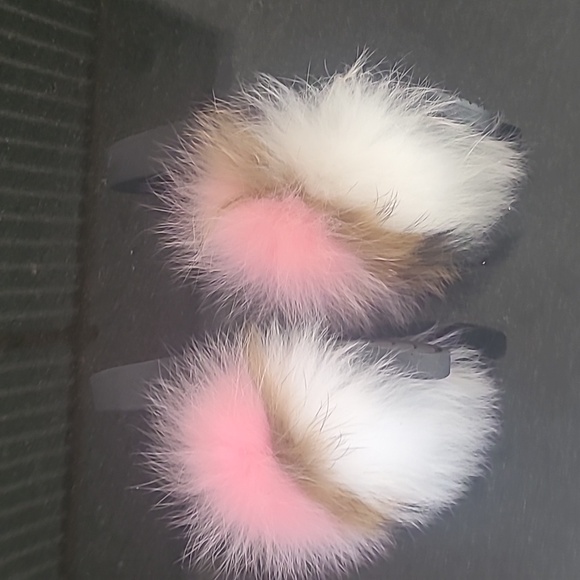 Fox fur slides size 12 - Picture 7 of 9